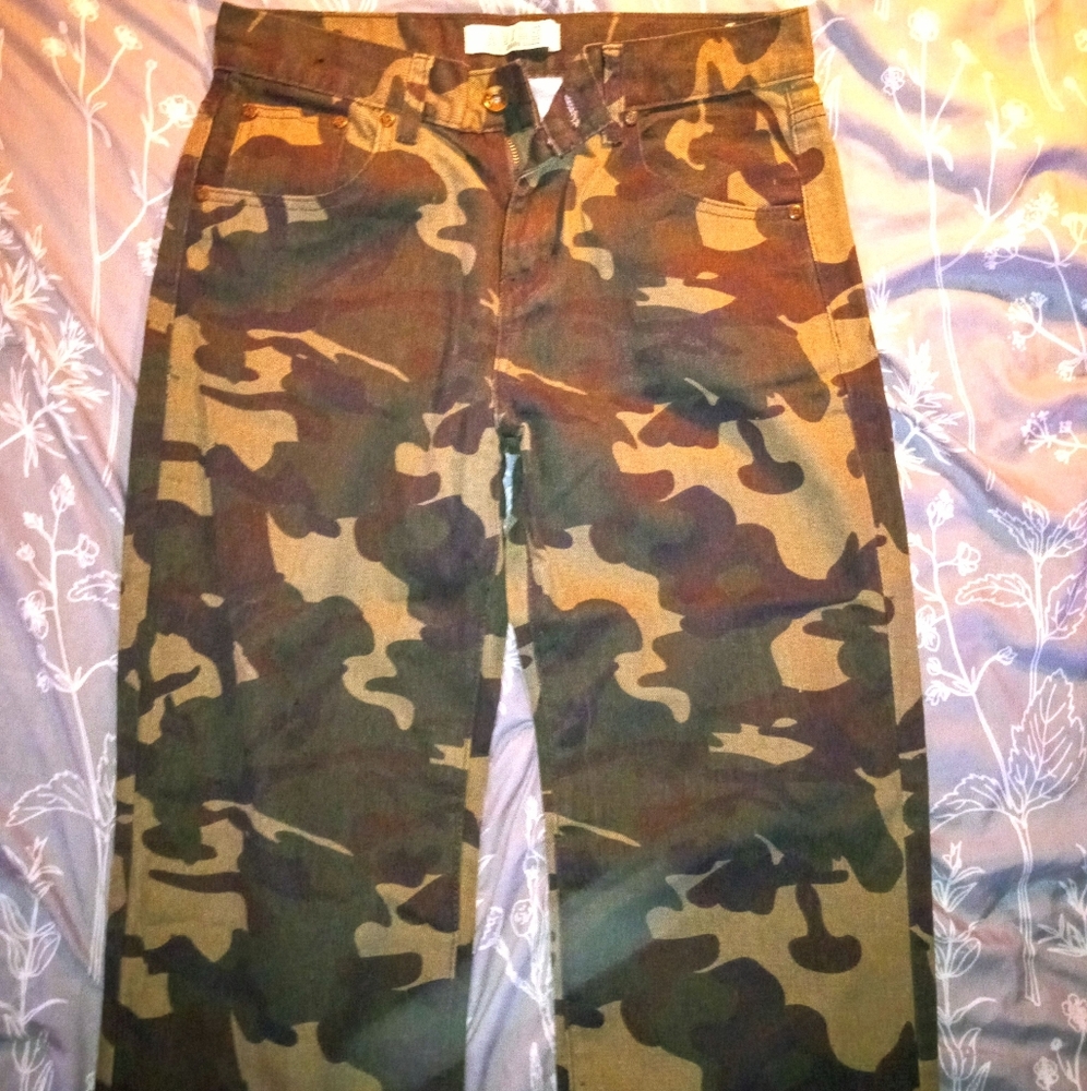 Women's camo American flag jeans